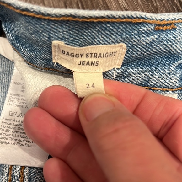 Madewell baggy straight jeans women’s size 24 - Picture 5 of 13
